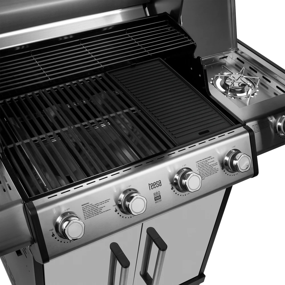 Teesa BBQ 5006 MASTER dujinis grilis - 5 degikliai - vieta cilindrui