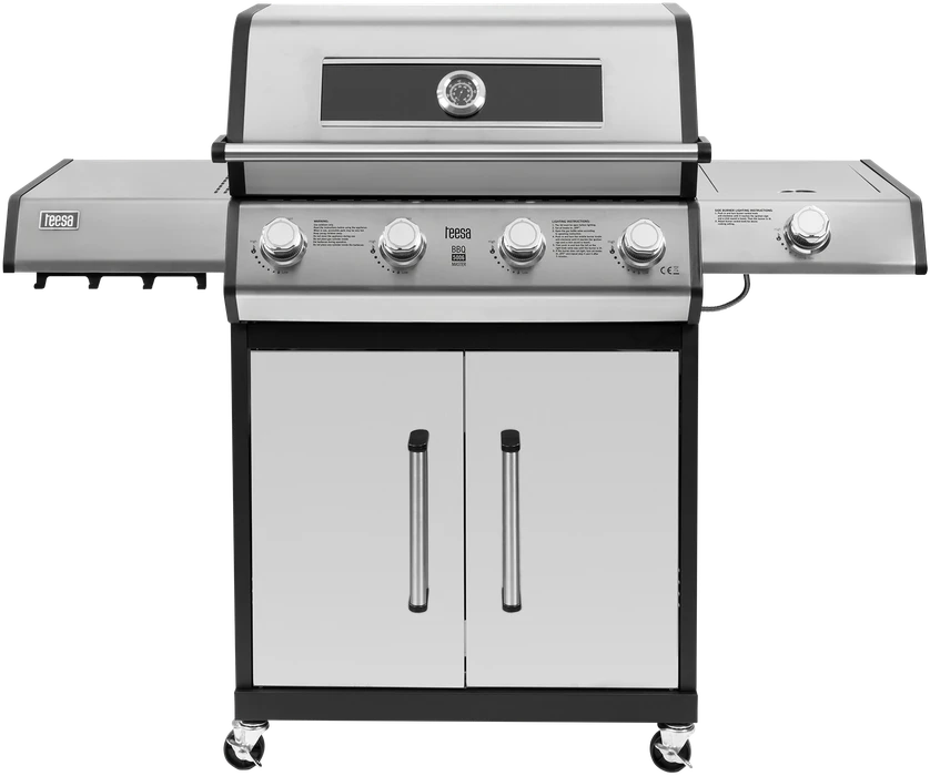 Teesa BBQ 5006 MASTER dujinis grilis - 5 degikliai - vieta cilindrui