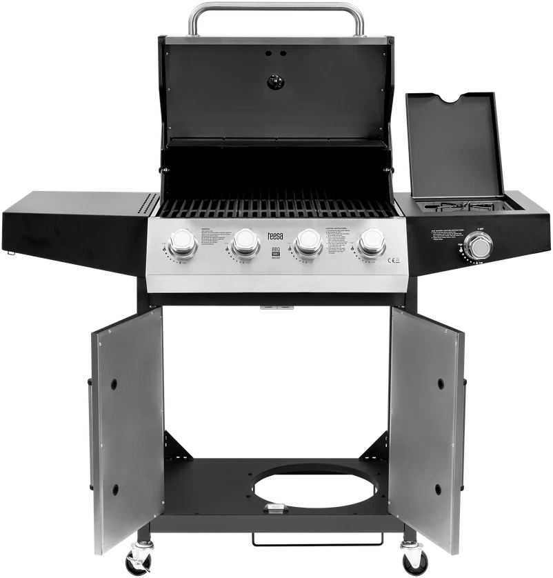 Teesa BBQ 5007 MASTER dujinis grilis - 5 degikliai - vieta cilindrui