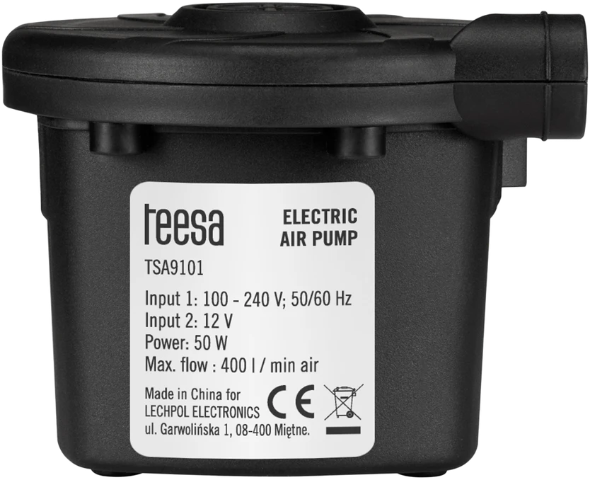 Teesa Elektrinė čiužinio ir baseino pompa 12 V 230 V