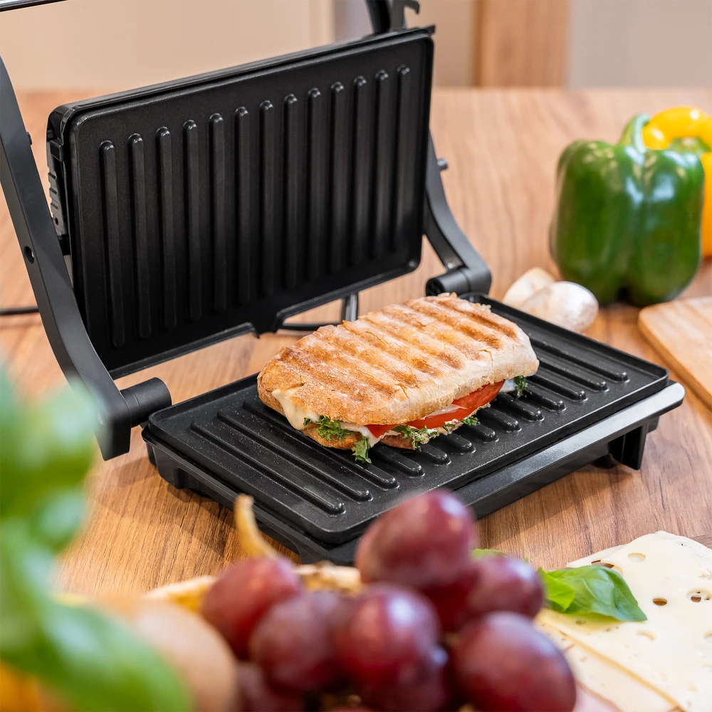 TEESA panini grilis, skrudintuvas, broileris, 1000W, 3 pozicijos