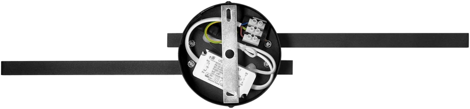 Sieninis šviestuvas Orno TEKANO LED 14W, veidrodinis šviestuvas, 1540lm, 4000K, IP44, ilgis 55 cm, aliuminis, juodas