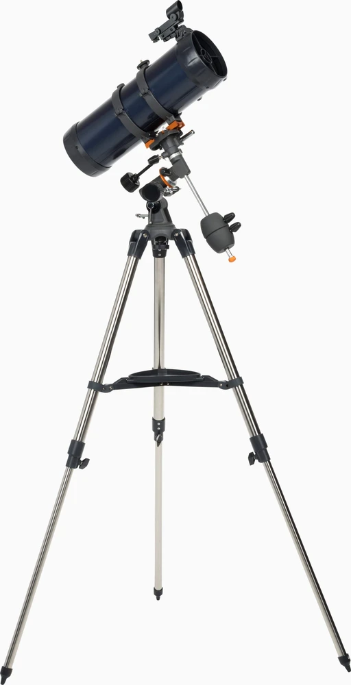 Celestron Astromaster 114EQ-MD teleskopas su telefono adapteriu ir mėnulio filtru