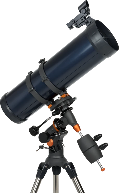 Celestron AstroMaster 130EQ reflektorinis teleskopas su išmaniojo telefono adapteriu ir T2