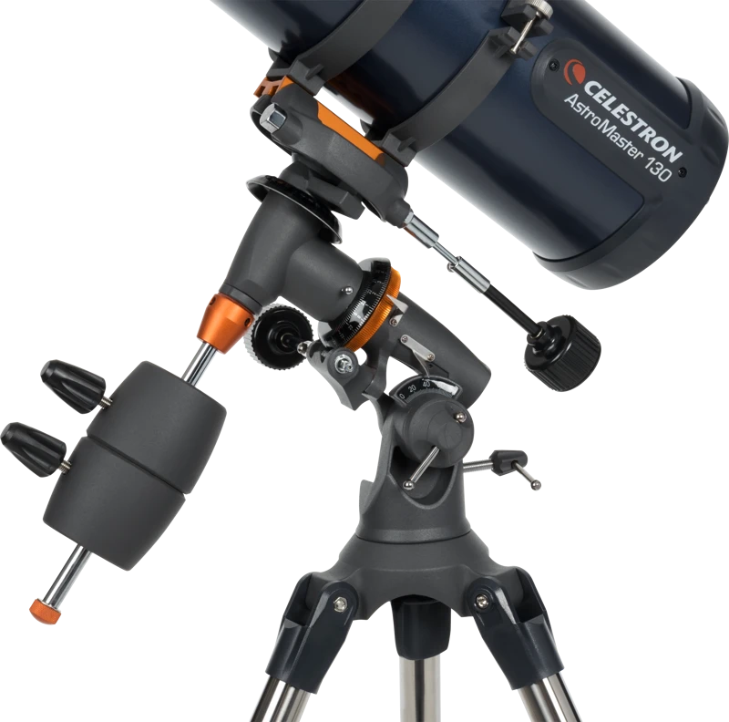 Celestron AstroMaster 130EQ reflektorinis teleskopas su išmaniojo telefono adapteriu ir T2
