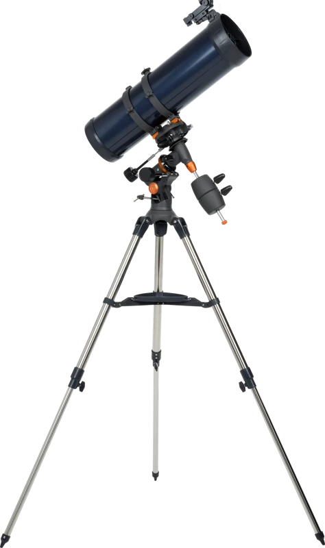 Celestron AstroMaster 130EQ reflektorinis teleskopas su išmaniojo telefono adapteriu ir T2