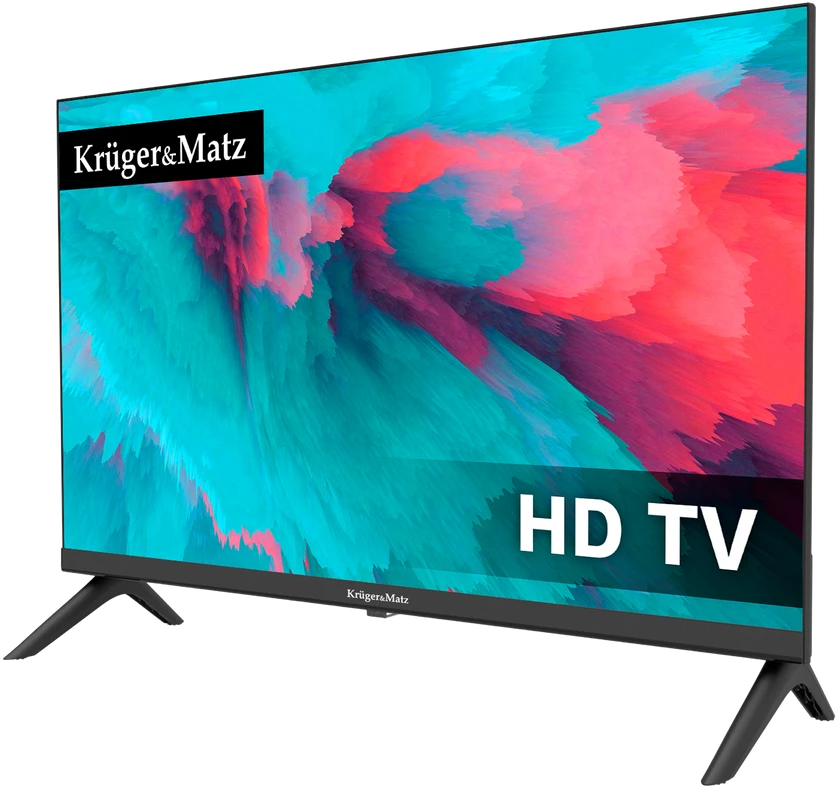 Televizorius Kruger & Matz 24" HD DVB-T2 H.265 HEVC 230/12V