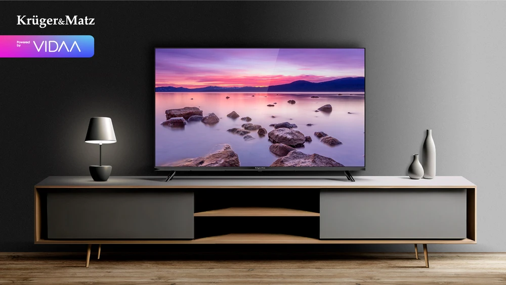 Kruger & Matz 40" FHD išmanusis DVB-T2/S2 H.265 Hevc televizorius