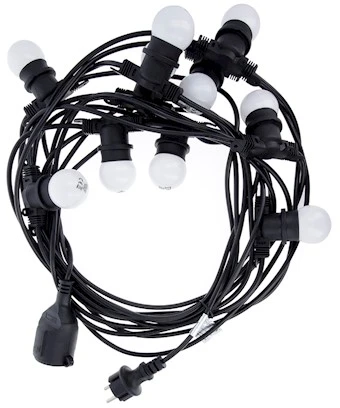 TelForceone Šviečianti girlianda 12m +10 G45 2W balta IP65
