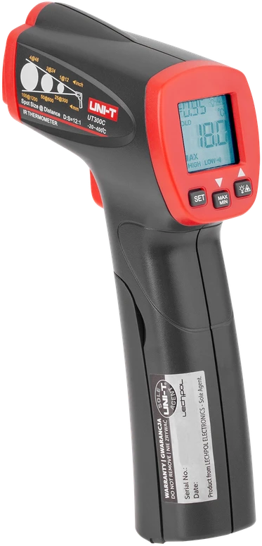Infraraudonųjų spindulių termometras UNI-T UT300S