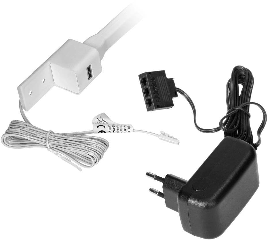 Orno TEO LED naktinė lempa, 1,8/7,5 W, 90 lm, 4000 K, su USB, balta