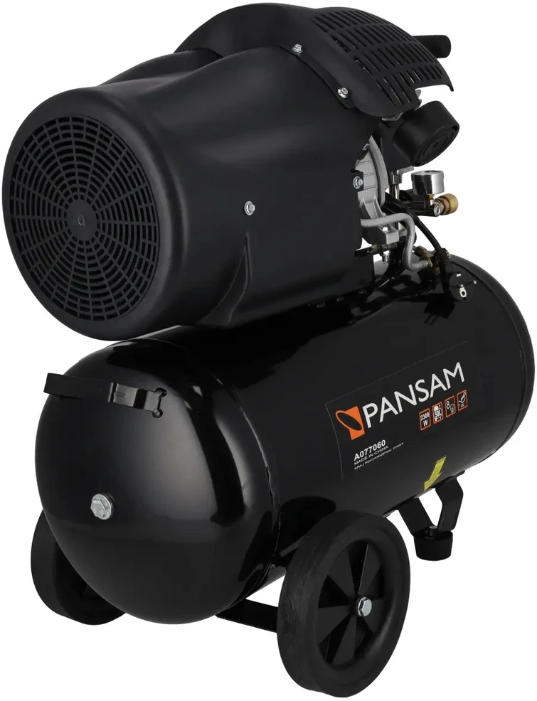 Pansam Oro kompresorius 22 KW 8 bar 2 cil 412lmin resiverio tal 50L 2 slegio manometr 2 greito jungimo movai