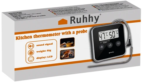 Virtuvės termometras su Ruhhy zondu