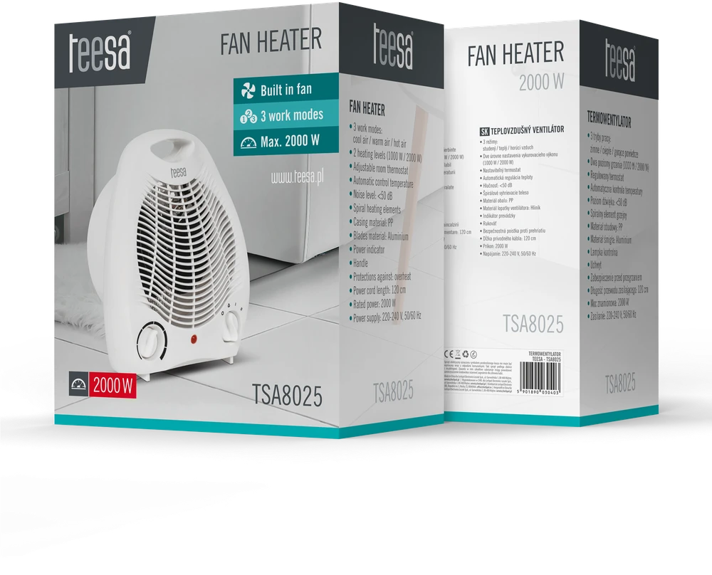 Teesa TSA8025 1000W / 2000W