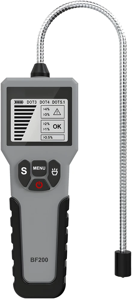 Tester Skaitmeninis LCD stabdžių skysčio matuoklis su tašku 3, 4, 5 ir zondu -M097