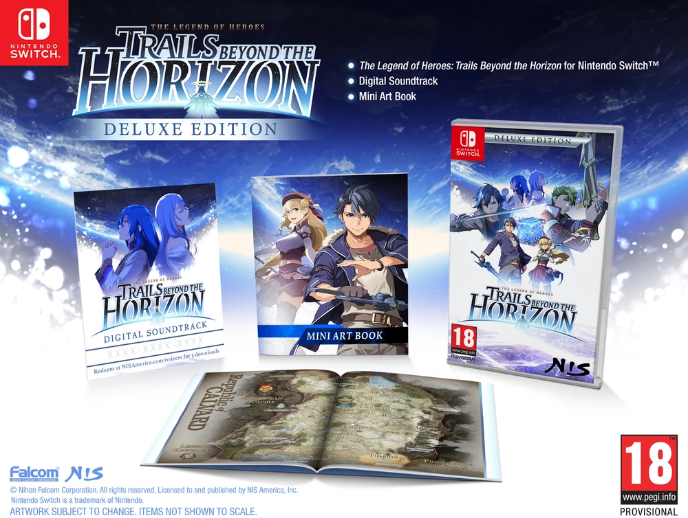 The „Herojų legenda: takai į horizontą“ – „Nintendo Switch“