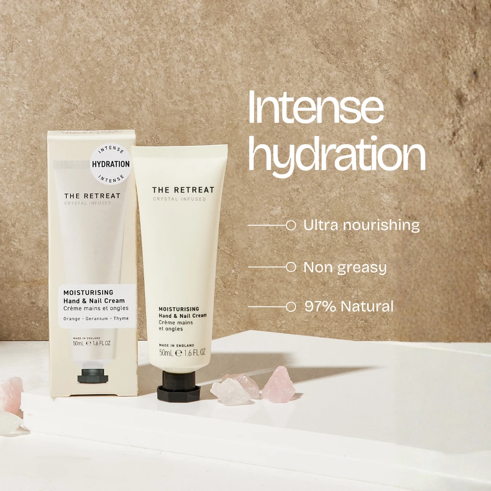 „The Retreat“ – drėkinamasis rankų ir nagų kremas 50 ml
