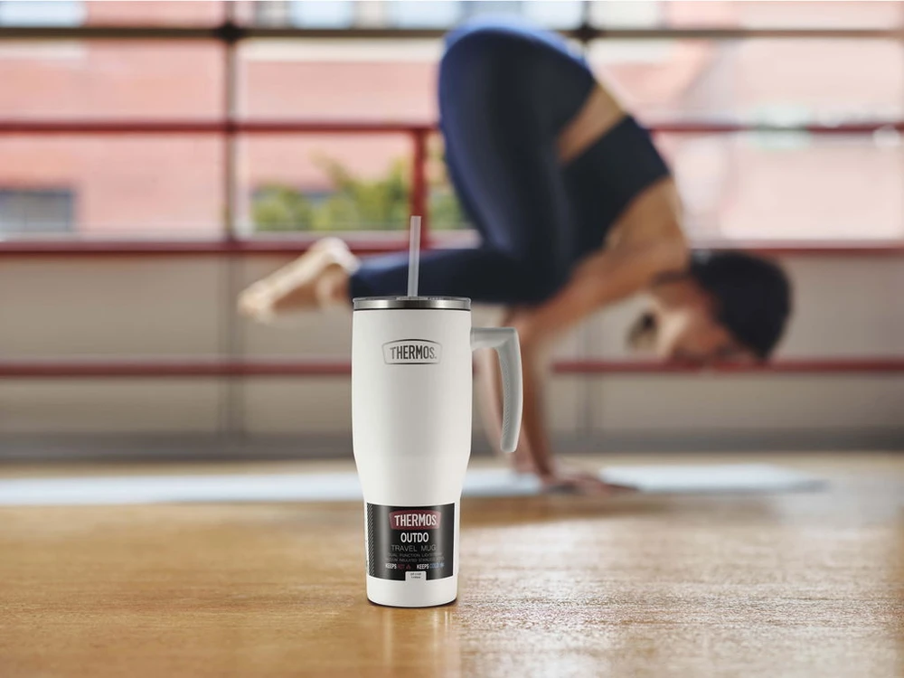 Thermos – Terminis puodelis su rankena 1,1 litro – matinės baltos spalvos