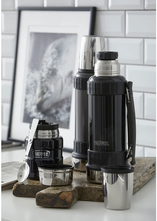 Thermos Termosas – nerūdijančio plieno „King“ maisto kolba, 470 ml – tamsiai mėlynas