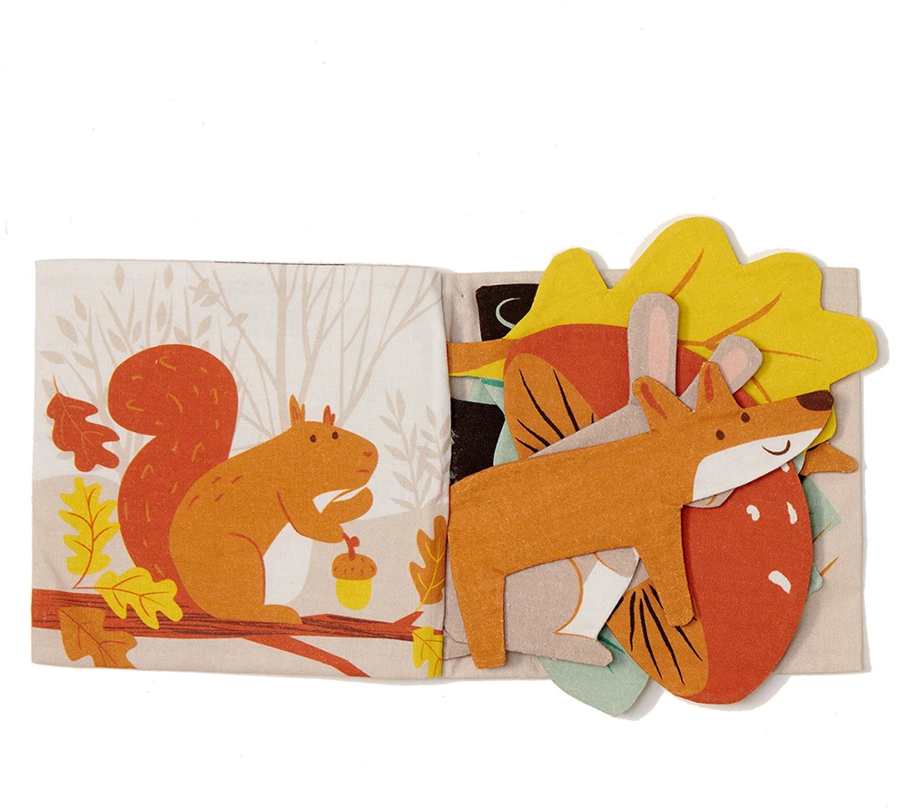 „ThreadBear“ – knygelė – kūdikio veiklos sąsiuvinis – miškas – (TB4066)