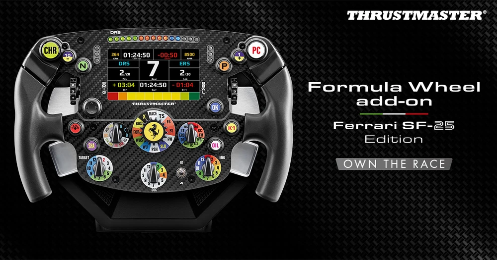 Thrustmaster „Formulės vairo priedas“ „Ferrari SF-25 Edition“ (4060466)