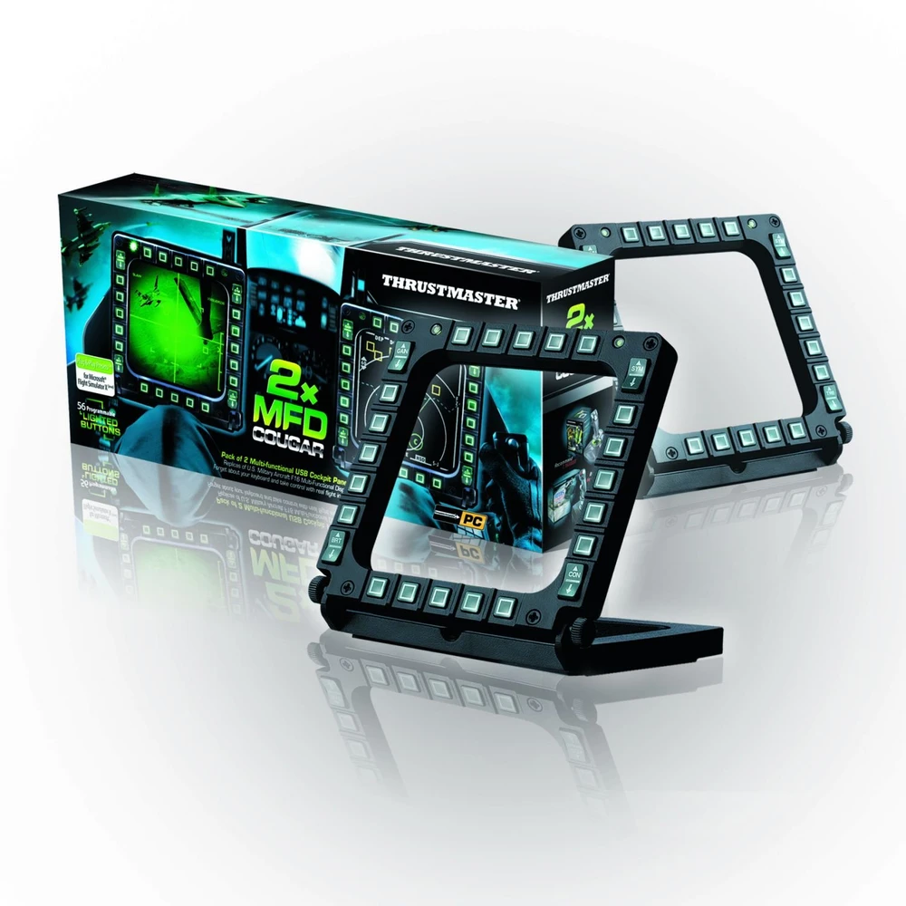 TRM Thrustmaster MFD Cougar Pack Juoda USB Vairalazdė PC