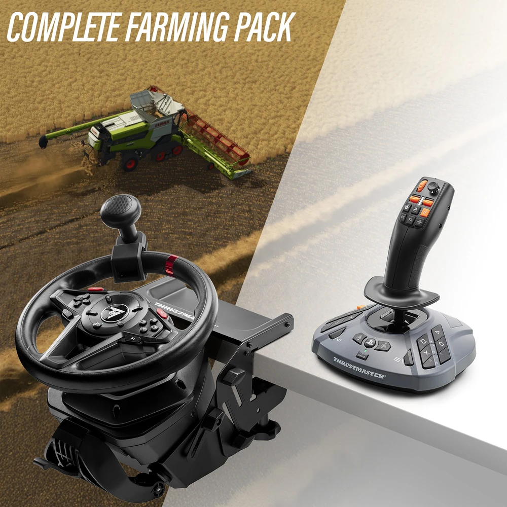 „Thrustmaster T128 SimTask“ ūkininkavimo paketas, vairas, pedalų komplektas ir valdymo svirtelė, PS5/PC (4160937)
