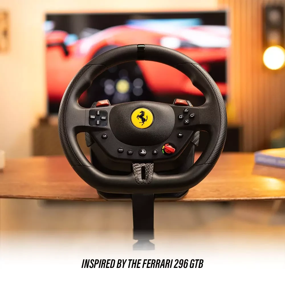 Žaidimų vairo rinkinys Thrustmaster Racing Wheel | T98-P Ferrari 296 GTB (vairo rinkinys + pedalų rinkinys) PS4 / PS5 / PC