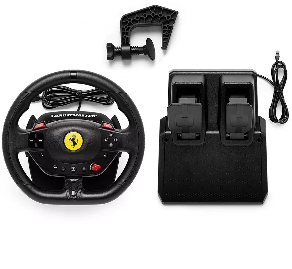 Žaidimų vairo rinkinys Thrustmaster Racing Wheel | T98-P Ferrari 296 GTB (vairo rinkinys + pedalų rinkinys) PS4 / PS5 / PC