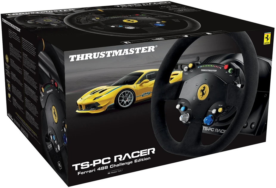Thrustmaster | Vairas TS-PC Racer Ferrari 488 Challenge Edition | Žaidimo lenktyninis ratas