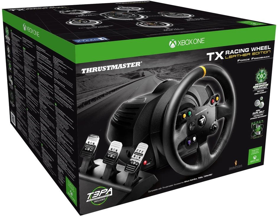 Žaidimų vairas Thrustmaster TX RW Leather Edition