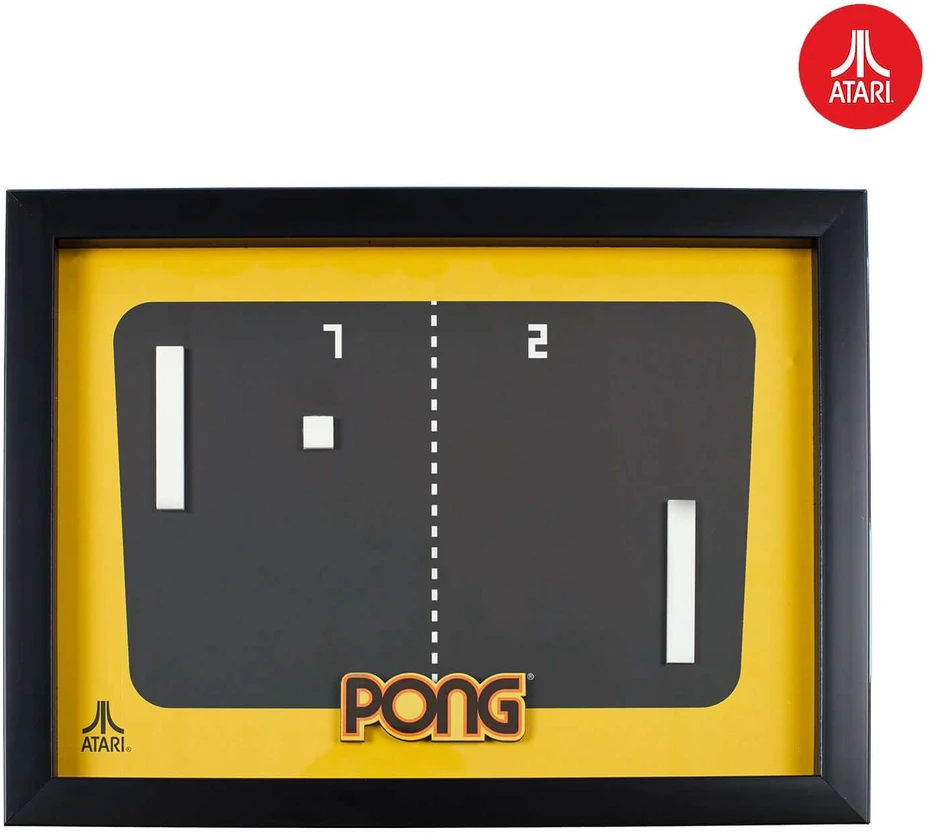 Plakatas Thumbs Up Oficialus „Atari“ 3D sienos menas – „Pong“ kolekcija