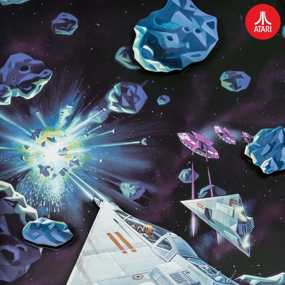 Thumbs Up Oficialus „Atari“ 3D sienos menas – asteroidų kolekcija