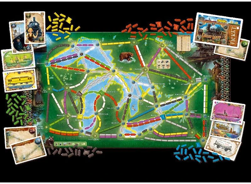 Days Of Wonder Ticket To Ride - Burės ir turėklai (šiaurės laivynas) (DOW720926)