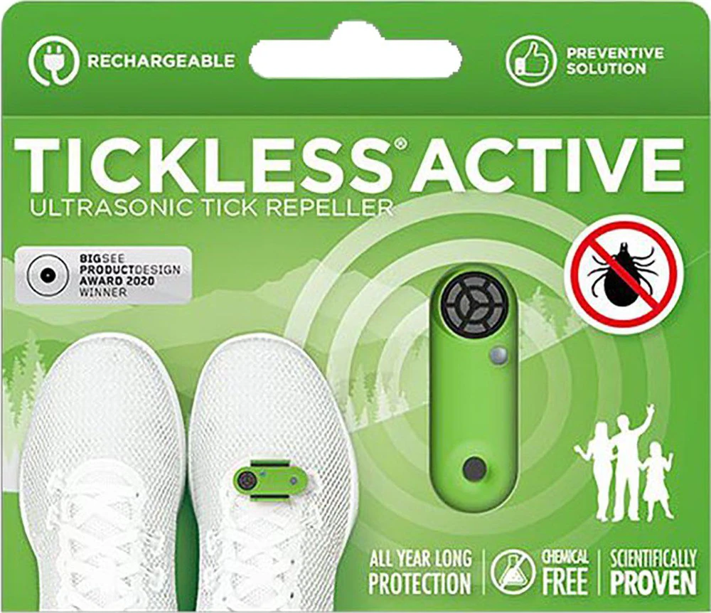 Protectone TickLess Active žmonių ultragarsinis pakabukas nuo erkių ir blusų, įkraunamas, oranžinis
