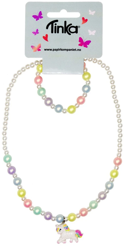 Tinka Beauty – Vėrinys/Apyrankė – Perlai su vienaragiu (8-433203A)