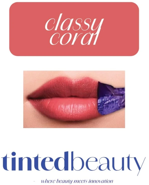 Tinted Beauty – „Peel Reveal“ lūpų dažai „Classy Coral“