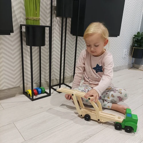 Medinis sunkvežimis, tralas su automobiliais Kruzzel