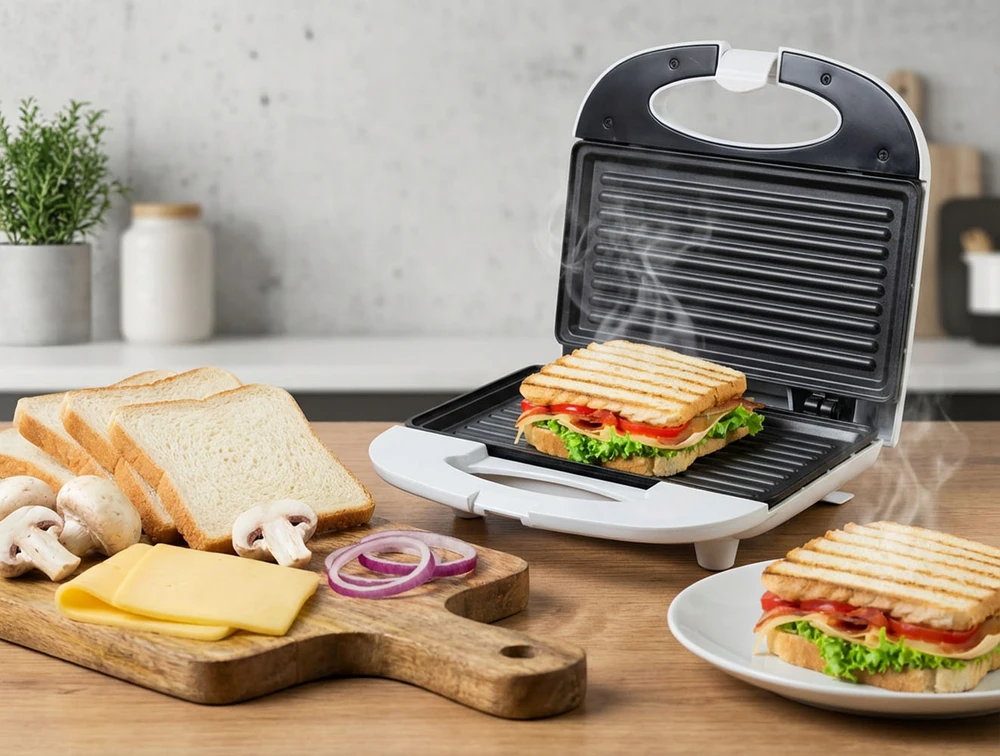 Sumuštinių keptuvas Titanum Toaster for sandwiches Esperanza Panini TKT004W (700W, baltos spalvos)