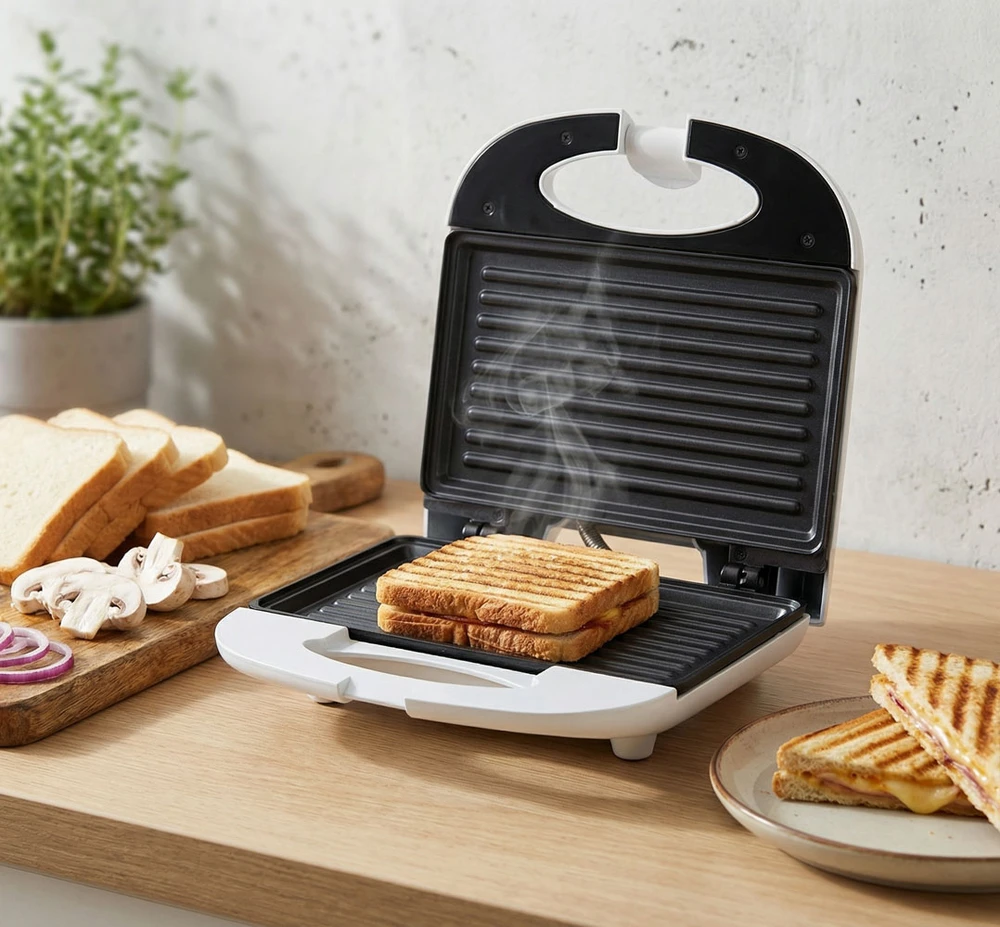 Sumuštinių keptuvas Titanum Toaster for sandwiches Esperanza Panini TKT004W (700W, baltos spalvos)