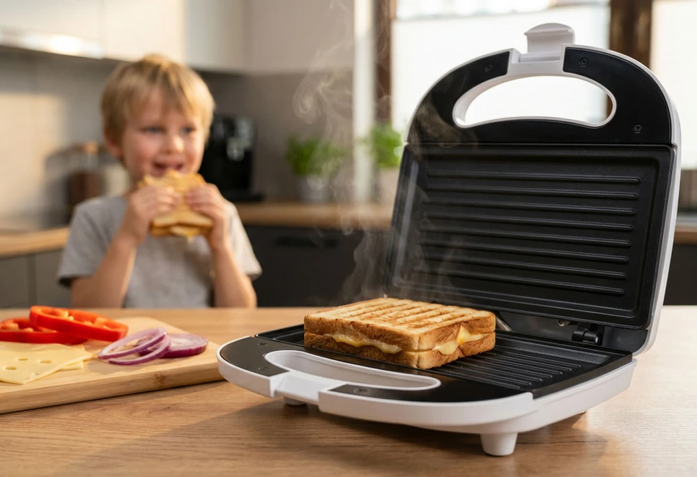Sumuštinių keptuvas Titanum Toaster for sandwiches Esperanza Panini TKT004W (700W, baltos spalvos)