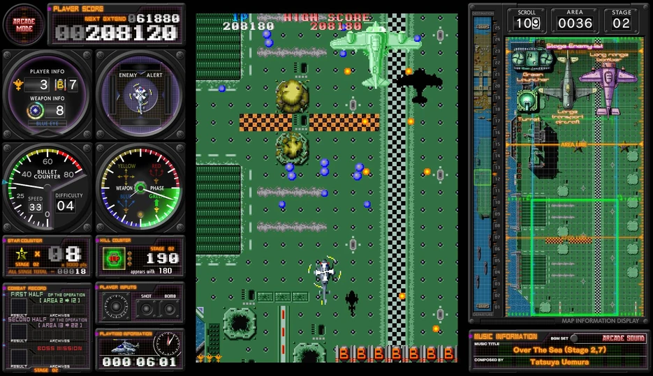 „Toaplan Arcade Garage“: „Kyukyoku Tiger-Heli“ (ribotas bėgimas) – „Nintendo Switch“