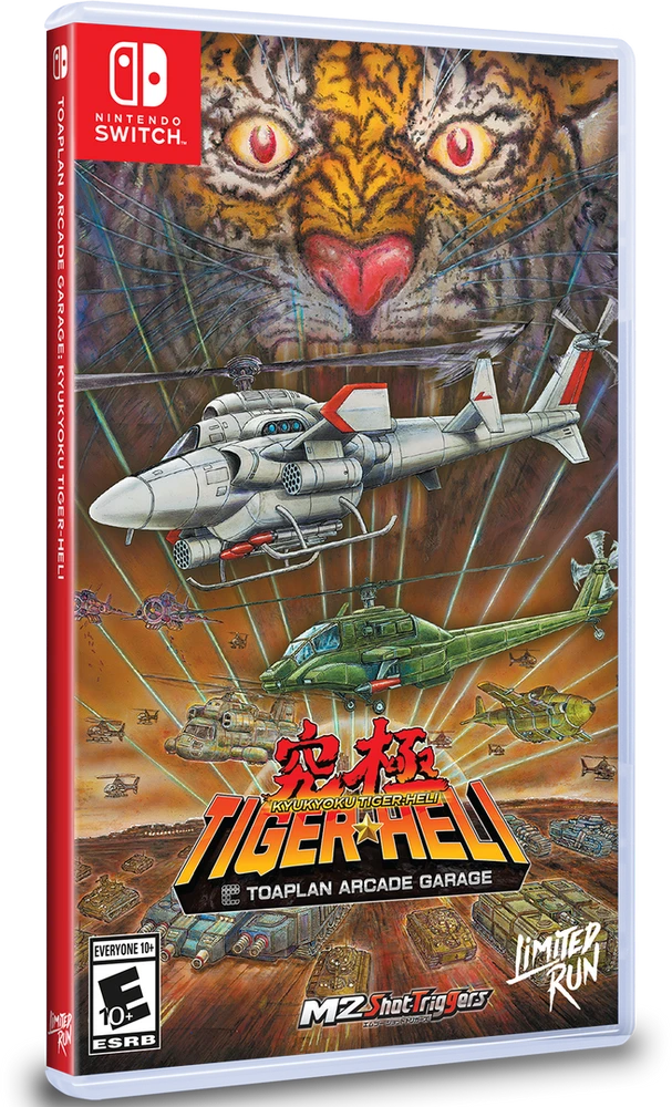 „Toaplan Arcade Garage“: „Kyukyoku Tiger-Heli“ (ribotas bėgimas) – „Nintendo Switch“