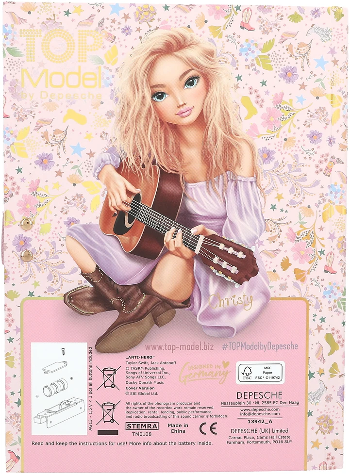Top Model Topmodel - Dienoraštis su kodu ir garsu KAUBOJĖ (0413942)