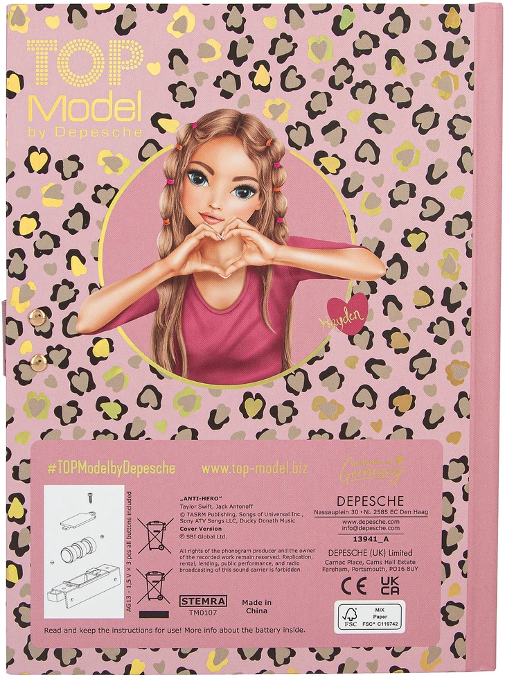 Top Model Topmodel - Dienoraštis su kodu ir garsu - LEOHEART (0413941)