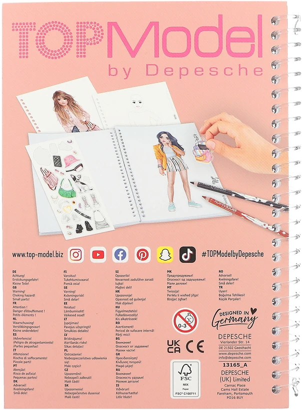 Top Model Topmodel - Kišeninė spalvinimo knygelė (0413165)