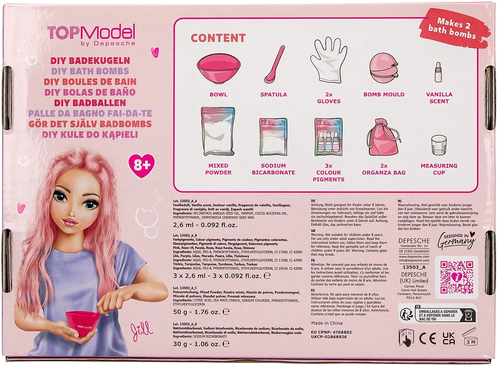 Top Model TOPModel - „Pasidaryk pats“ vonios bombų rinkinys GROŽIS ir AŠ - (0413503)