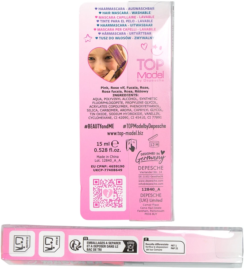 Depesche Top Model TOPModel - Plaukų tušas GROŽIS ir ME - 15 ml
