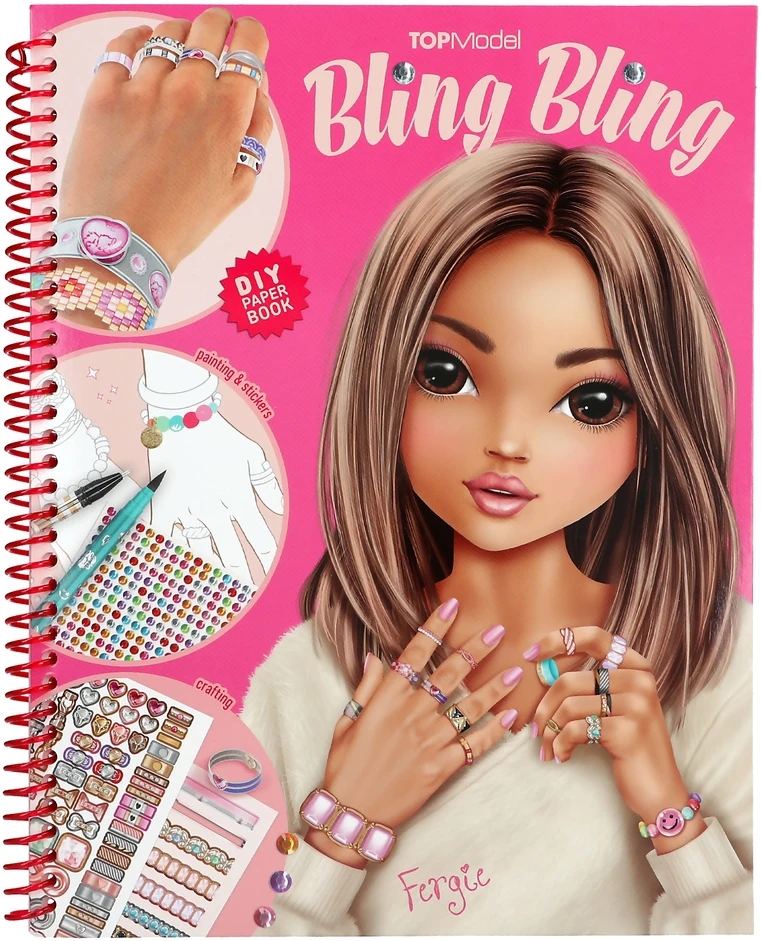 Top Model „Topmodel“ – sukurkite savo BLING BLING spalvinimo knygelę, papuošalus (0413740)