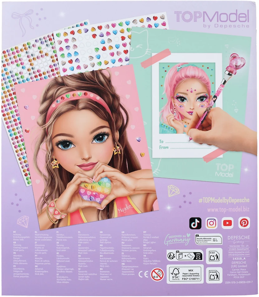 Top Model Topmodel - Sukurkite savo deimantinių paveikslėlių lipdukų knygelę (0414210)